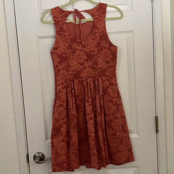 The Limited brocade Persimmon party dress , women’s 4 - Picture 3 of 10